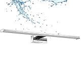 [Fácil de Instalar] - 3 formas de instalación: (1) instalar en la pared. (2) Instálelo en el gabinete. (3) Fije la lámpara al espejo con un clip.