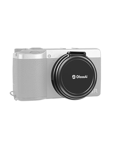 Tapa Automática de Lente de Metal para Cámara Digital Ricoh GR IV (GR4) | Protector de Lente Automático de Apertura/Cierre, Resistente al Polvo y a los Rayones, Accesorio para Ricoh GR 4 miniatura 1
