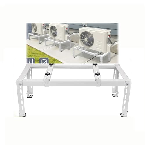 Robuste Klimaanlagen-StützhalterungMetallhalterung für Klimaanlagen, Halterung für Fensterklimaanlagen, leichte, robuste Bodenhalterung, 204 kg Tragkraft, einfach zu verwenden