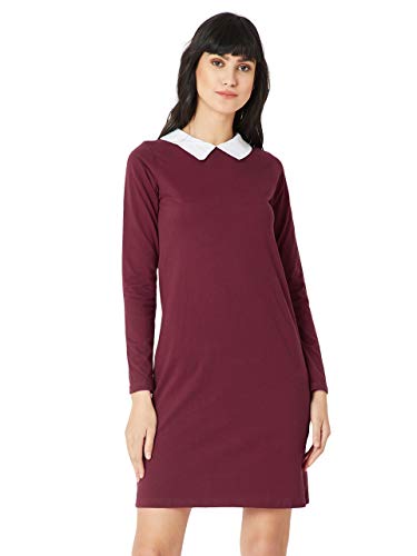 Image of Miss Chase Women's Cotton Collared Shift Dress