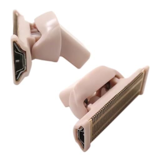 2Pack Razor Replacement Heads for Flawless Nu Razor,Body Replacement Heads for Finishing Touch Flawless Razor for Women,Hair Remover Replacement Head with Covers,Rose Gold by BLUE ELF
