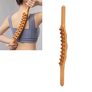 Wooden Gua Sha Massage Tools – Wood Roller Stick Massager, Muscle Release and Soft Tissue Massage Tool, Back, Belly, Shoulder Flexor Release Tool, Lymphatic Drainage Tool