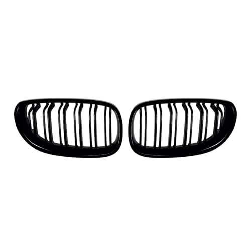 Grille capot voiture BMW E60 calandre double pont noir mat pour Série 5 tuning