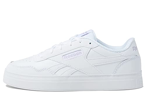 Image of Reebok Women's Court Advance Sneaker, White /Purple Oasis, 10