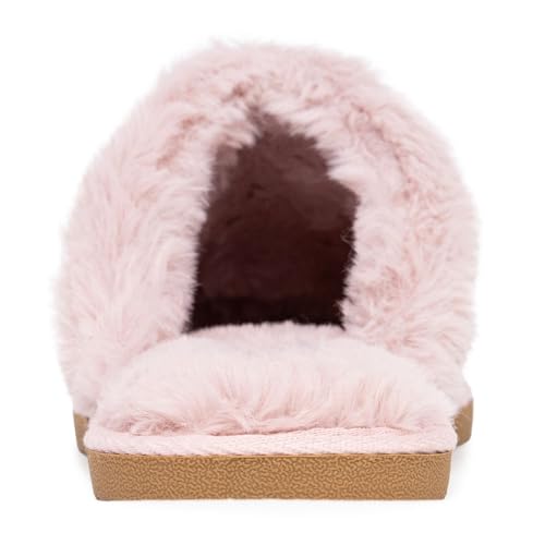 Nautica Women's Cozy Clog Slippers with Plush Faux Fur Collar and Durable Rubber Sole for Indoor & Outdoor Comfort3