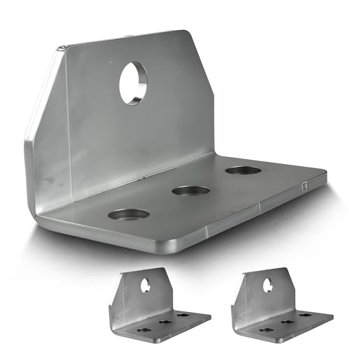 Colofulway 2 PCS Boat Trailer Bunk Top Angle Swivel Bracket,Galvanized Boat Pontoon Trailer Bolster Bunk Board Adjustable Swivel Brackets