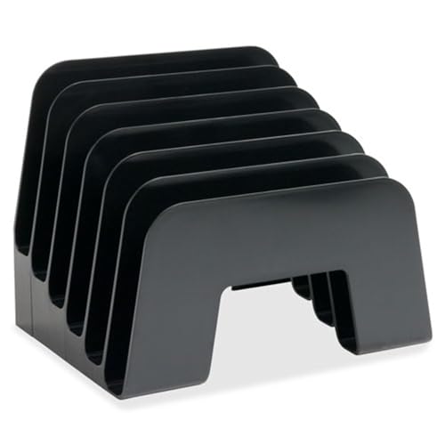 business source 6-slot inclined desk step sorter