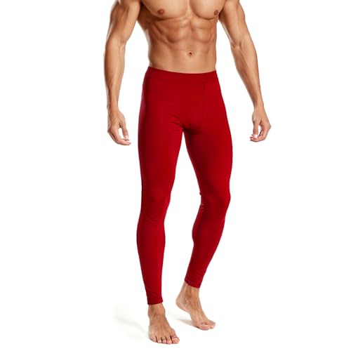 Leggings Techniques pour Hommes - Collants de Sport pour la journée. Compression légère, évacuation de l'humidité pour la Salle de Sport, la Course à...
