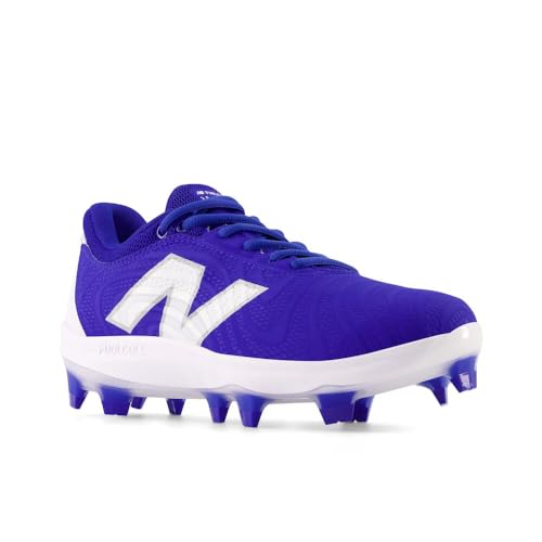 New Balance Women's FuelCell Fuse V4 Molded Softball Shoe, Team Royal/Optic White, 7.5