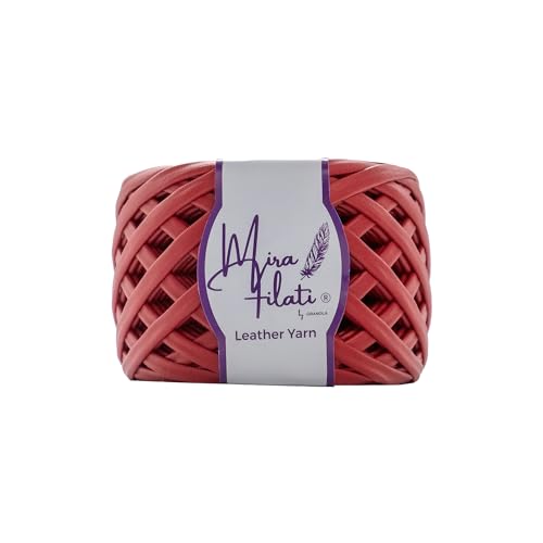Mira Filati Leather Look Matte Yarn for Knitting,...