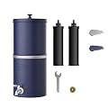 Waterdrop 2.25G Gravity Water Filter System with 2 Carbon Filters and Metal Spigot, NSF/ANSI 42&371 Standard, Reduces 99% of Chlorine and Lead for Home, Camping, Emergencies, King Tank, WD-TK-AP