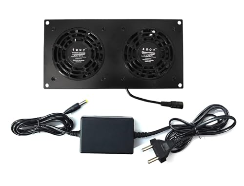 Image of 4 DOT FOURDOT COOLINGS Gaming PC Exhaust /Intake Cooling System For Enclosed System /Drawer /Almirah /Rack For Home (8 Inch Model 280)
