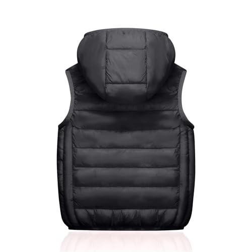 Toddler Girls Hooded Puffer Vest Lightweight Zip Up Hoodies Kids Baby Boys Warm Winter Outerwear Down Coats for 3-14 Years4