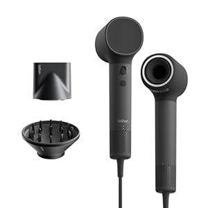 Laifen Neo Haartrockner Mit 110.000 U/Min Bürstenloser Motor, Hochgeschwindigkeits Föhn Mit 200 Mio. Negative Ionen, 2 Magnetische LuftdüSe(Schwarz)