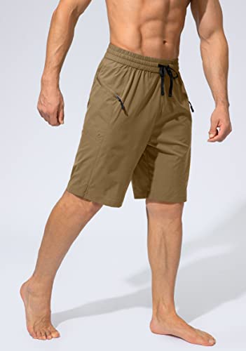 Image of Men's Swim Trunks Quick Dry Board Shorts with Zipper Pockets Beach Shorts Bathing Suits for Men - No Mesh Liner