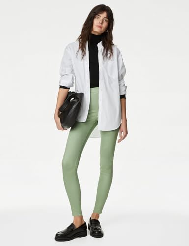 Image of Marks & Spencer Womens Light Wash High Rise Skinny Fit Jegging