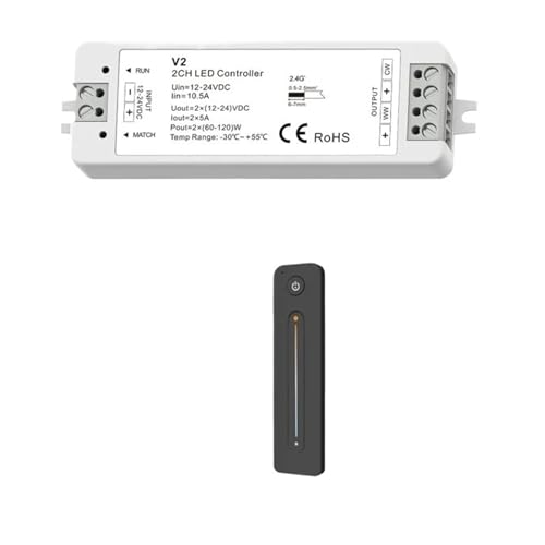Variateur 2.4G télécommande pour couleur double ruban LED V2