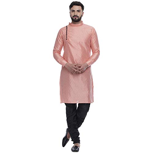 Image of Veera Paridhaan Men's Ethnic Jacquard Printed Long Straight Kurta