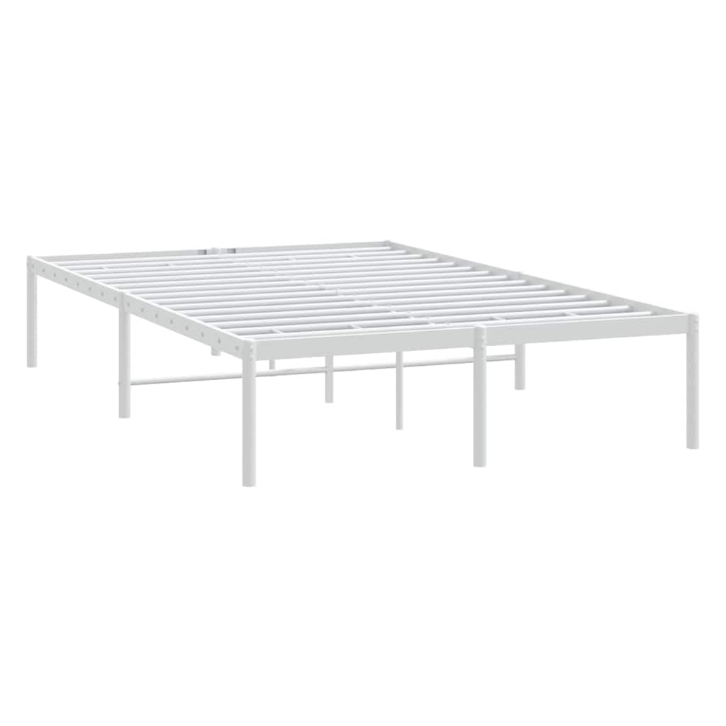 Struttura in metallo bianco verniciato a polvere Giroletto 120x190 cm