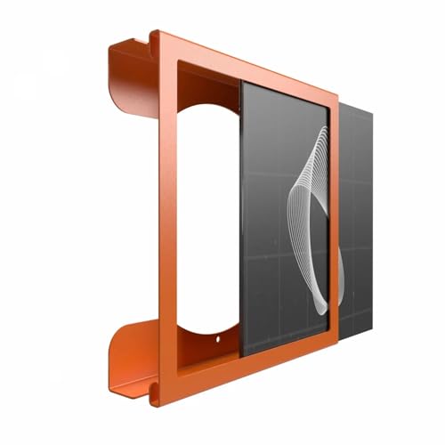 FLATE Schallplatten Wandhalterung für 12 Zoll Vinyl Records - Square (Orange, -3)