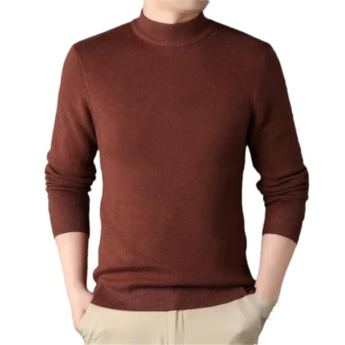 Men's Cashmere Sweater Half Turtleneck Sweaters Knit Pullovers for Male Youth Slim Knitwear Man Sweater