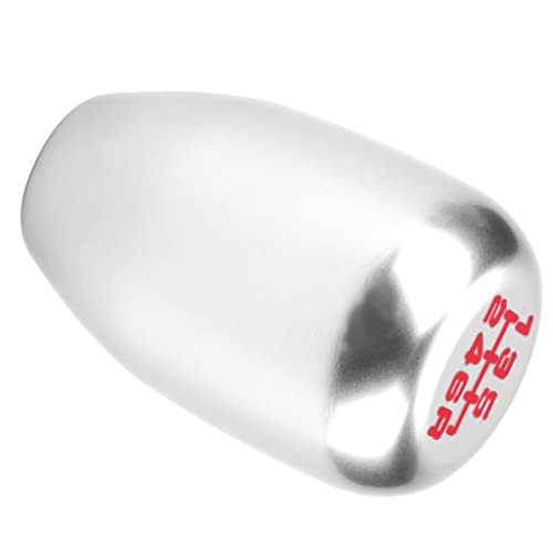 Image of Dweekiy 2.25 Inch Silver Universal Manual Gear Shift Knob - Direct Replacement 6 Speed Shifter Head with Adapters for Most Cars