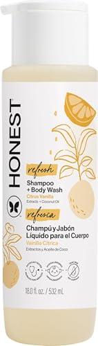 The Honest Company Shampoo & Body Wash, Citrus Vanilla Refresh, 18 fl oz