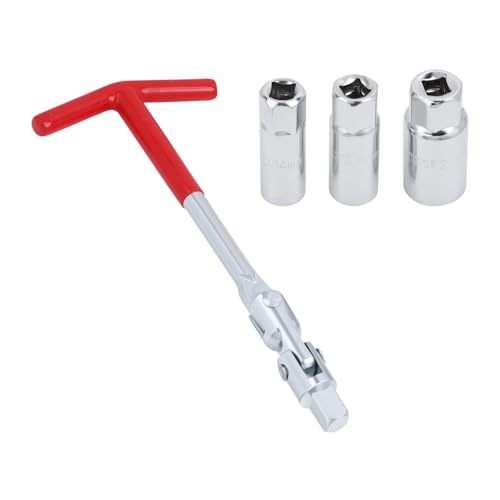 GZZTORES Spark Plug Socket Wrench T-Handle with 14 mm / 16 mm / 21 mm Spark Plug Socket, Spark Plug Remover Installer Tool for Motorcycles, Lawn mowers and Small Motor Vehicles, etc
