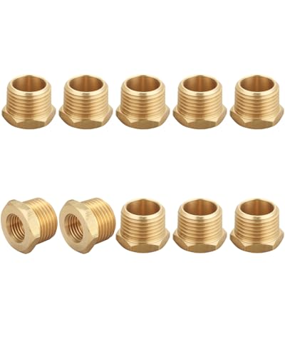 T TANYA HARDWARE 1/2 Inch NPT Male x 1/4 Inch NPT Female