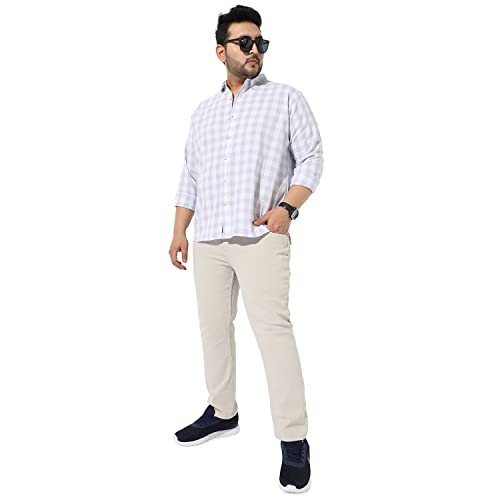 Image of Instafab Plus Men's Button Up Regular Fit Shirt for Casual Wear Modern Clothing Shirt Crafted with Regular Sleeve, Comfort Fit & High-Performance for Everyday Wear