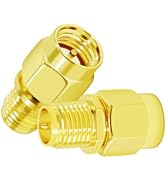 CNARIO SMA Male to RP SMA Female Connectors SMA Coax Adapter SMA Adapter Gold Plated SMA Male (PI...