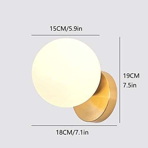 Aplique de pared de vidrio blanco leche para evitar reflejos molestos en la cama 3