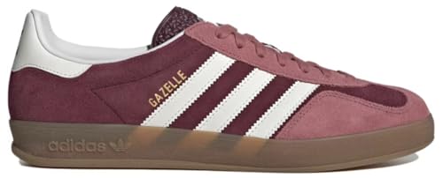 adidas Originals Gazelle Indoor Mens Sneaker (Maroon Crimson White, 8)