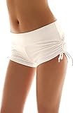 Micosuza Adjustable Swim Boy Short Bikini White for Women White M