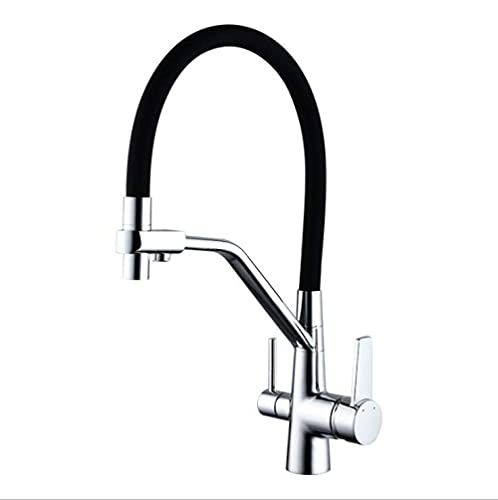 Robinet purification robinet d'évier de cuisine 3 voies nickel - 2
