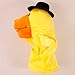 Lanxitown Little Yellow Duck Farm Animal Finger Puppets - Plush Soft Hand Puppets with Movable Mouth for Kids