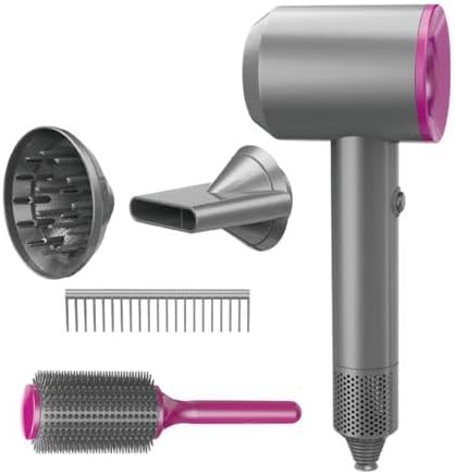 Deluxe Electric Hairdryer Toy - Beauty Hair Styling Playset for Girls Blows Air & Makes Real Sounds