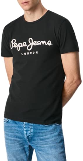 Pepe Jeans ORIGINAL STRETCH N T-shirt Homme,999BLACK,XL
