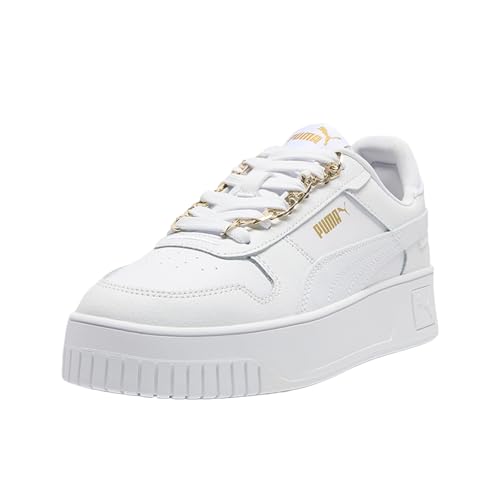 Image of PUMA Womens Carina Street Blingbling Lace Up Sneakers Shoes Casual - White