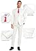 Mrbuerly Wedding Suits for Men 3 Pieces, Formal Ivory Tuxedos 2 Button Groomsmen Prom Slim Fit Suit with Tie-L/4236