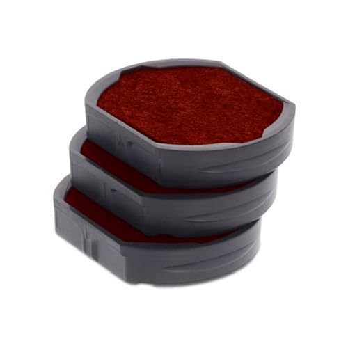 Trodat 6/46025 cartouche d'encre rouge pour tampon encreur de bureau (lot de 3)