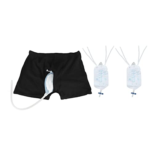 Saco de Mictório Masculino Vestível, Shorts Masculinos Saco de Urina Com Cós Elástico Portátil Conve