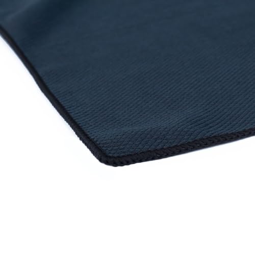 The Rag Company - Diamond Weave Glass & Window - Detailing Towels to Polish Mirrors & Chrome, Snakeskin Like Texture, Lint-Free, Streak-Free, 280gsm, 16in. x 16in, Black (6-Pack)