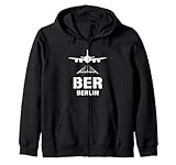 Aeropuerto ber Berlín, Alemania Avión aterrizando en Pista Sudadera con Capucha