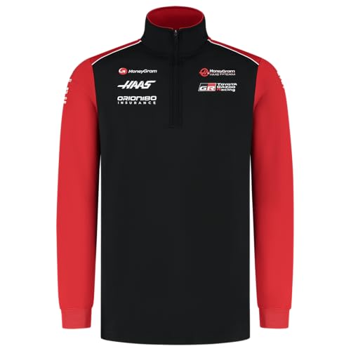 Haas Racing F1 2025 Team 1/4 Zip Fitted Sweater