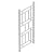 Dura-Trel Wellington 28 by 75 Inch Indoor Outdoor Garden Trellis w/Ground Anchors, Plant Support for Vines, Climbing Plants, & Vegetables, White