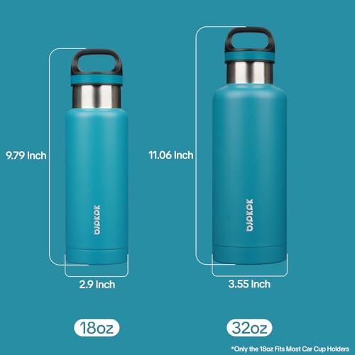 Image of BJPKPK Insulated Water Bottle 32OZ Stainless Steel Water Bottle with Handle Double Walls Vacuum Insulated BPA Free Flask, Laguna