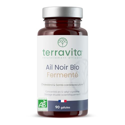 Terravita Ail Noir Fermenté BIO 250mg, 90 Gélules