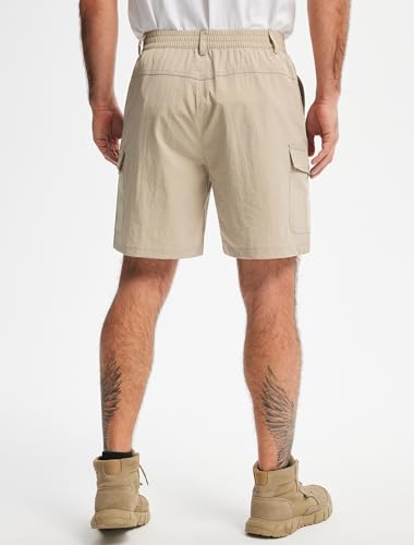 Image of Libin Men's Hiking Cargo Shorts with Zipper Pockets