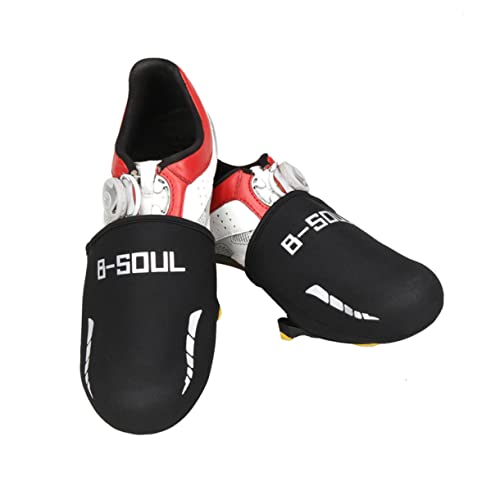 Cubiertas para calzado de ciclismo y motociclismo SaditY, 2 pares, protectoras térmicas, reflectantes y resistentes al viento, para uso invernal miniatura 2